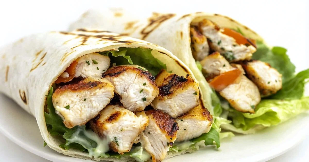 The Best Grilled Chicken Wrap