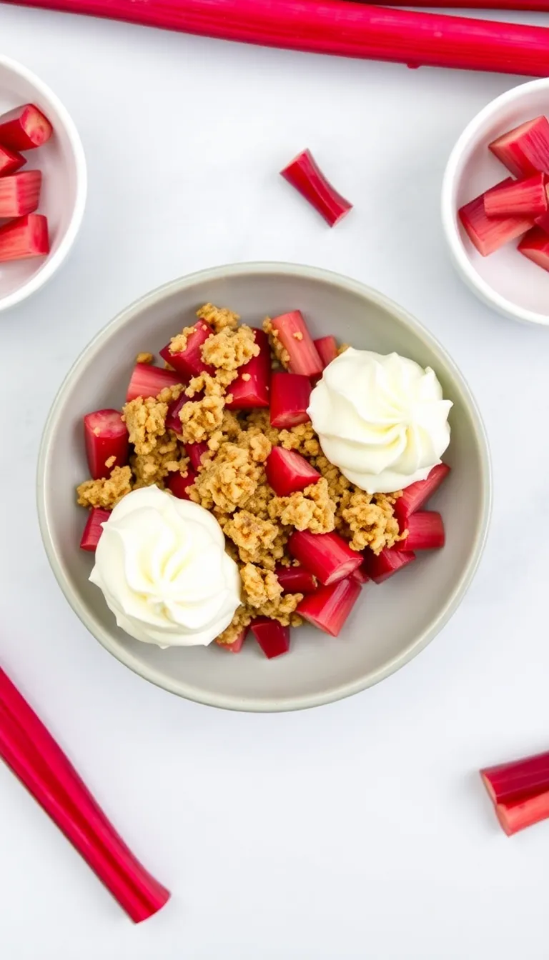 easy rhubarb crisp recipe