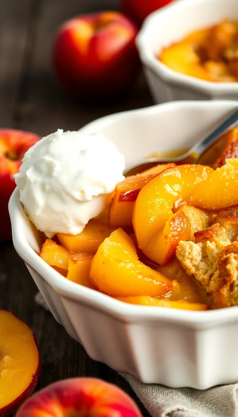 easy peach cobbler with fresh peaches recipe