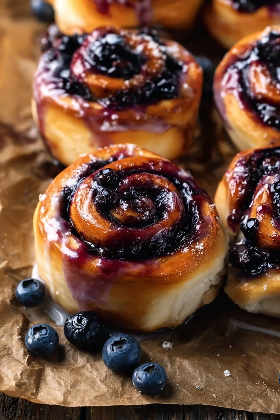Blueberry Cinnamon Rolls