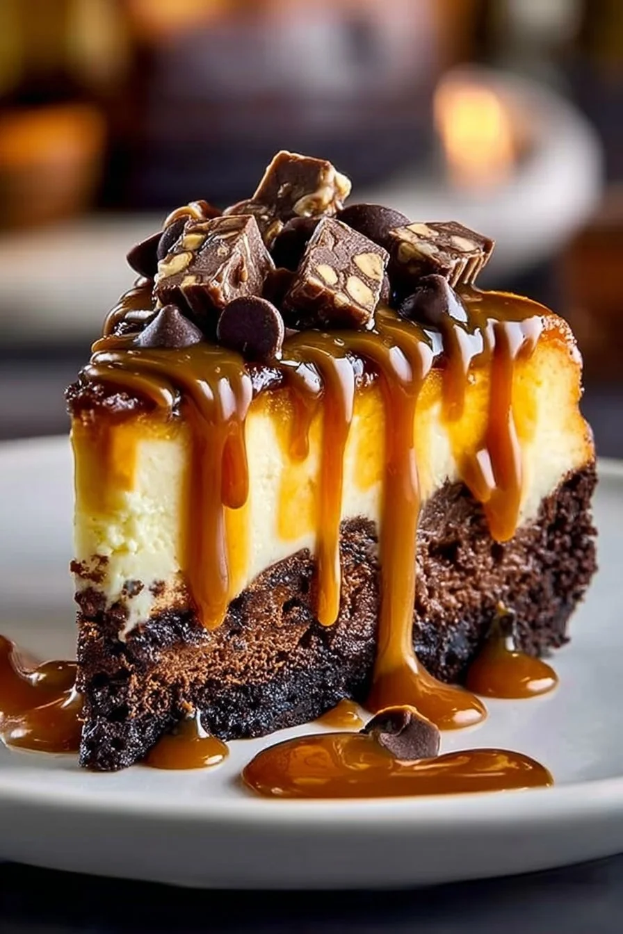 Caramel Brownie Cheesecake