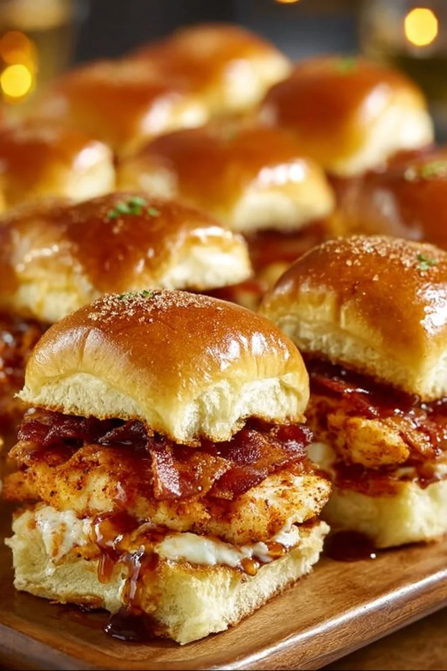 Chicken Bacon Ranch Sliders