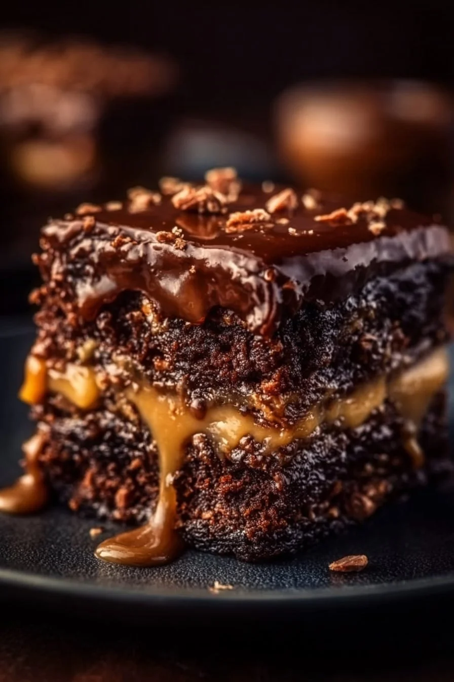 Chocolate Caramel Dump Cake Recipe