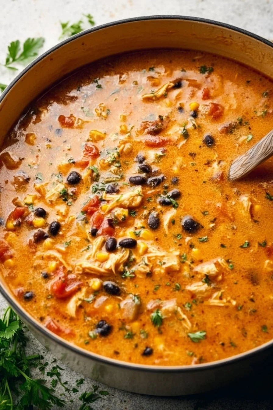 Creamy Chicken Tortilla Soup