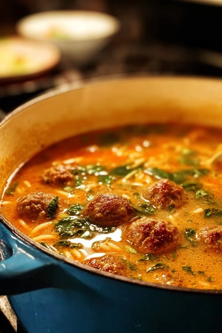 Creamy Italian Meatball Soup
