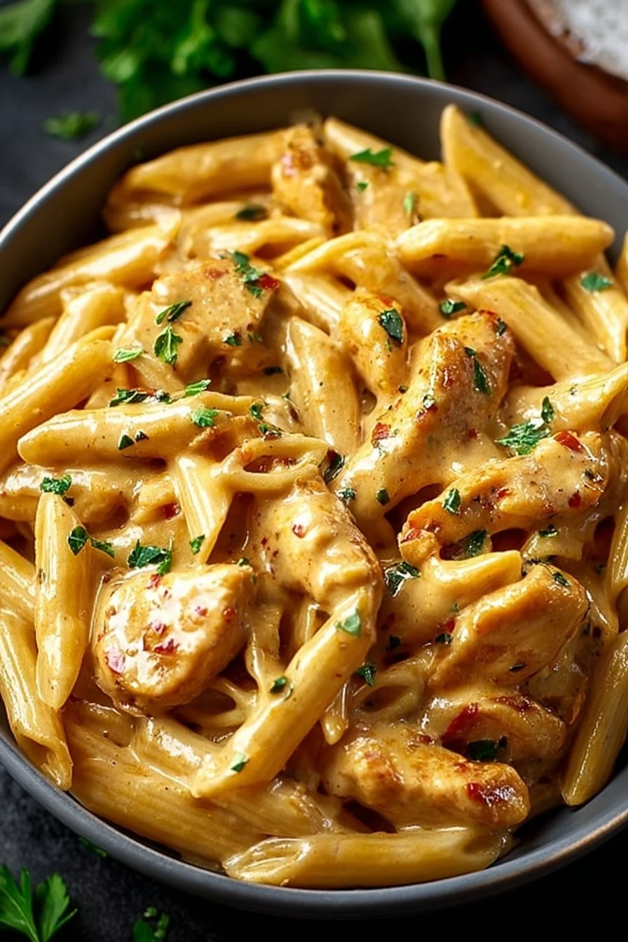 Crock Pot Creamy Cajun Chicken Pasta