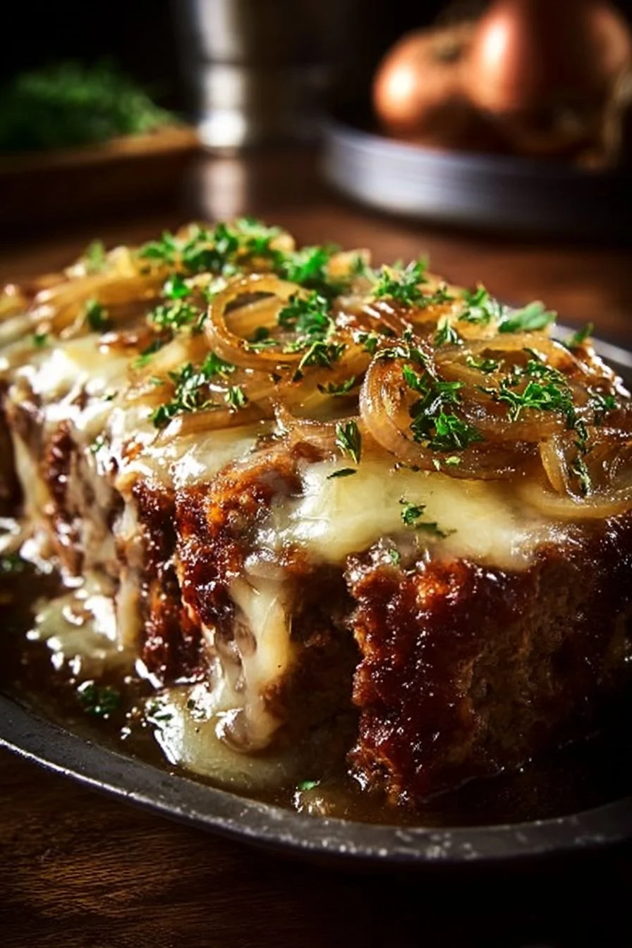 French Onion Meatloaf