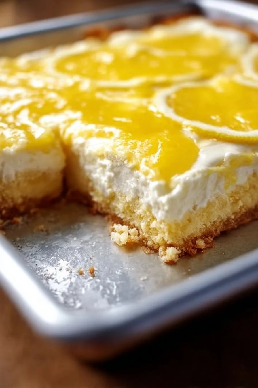 Lemon Cream Cheese Dump Cake