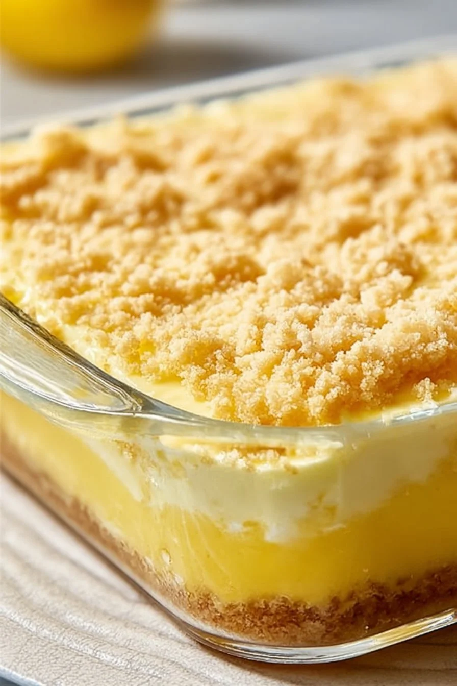 Lemon Cream Cheese Dump Cake