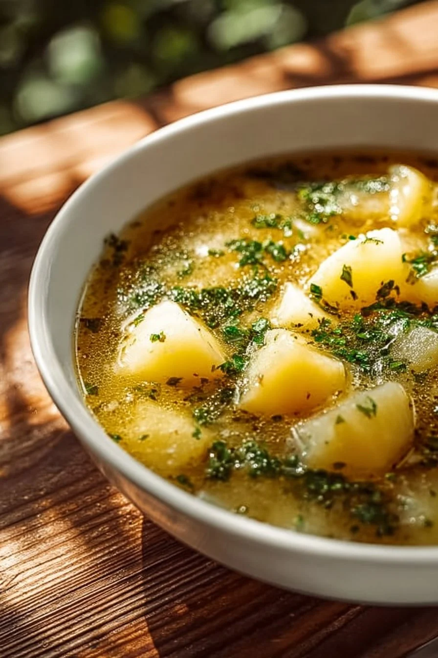 Soothing Hangover Cure Garlic Potato Soup – theamazingfood