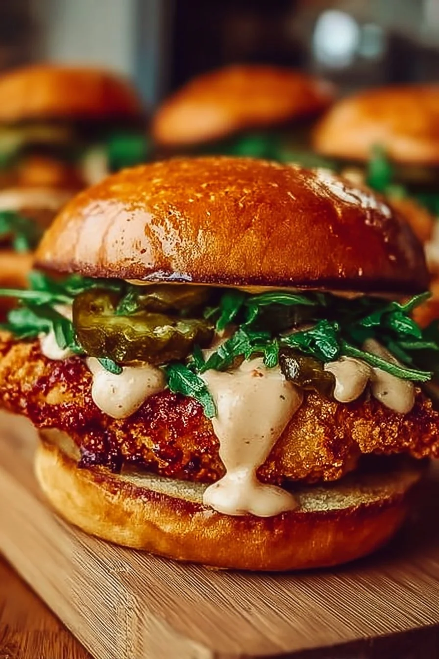 Spicy Chicken Sandwich with Creamy Homemade Sauce