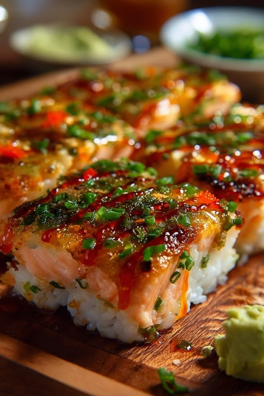 Spicy Salmon Sushi Bake Recipe