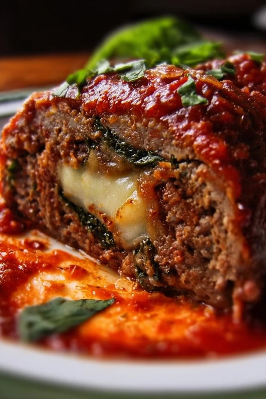 Stuffed Italian Meatloaf