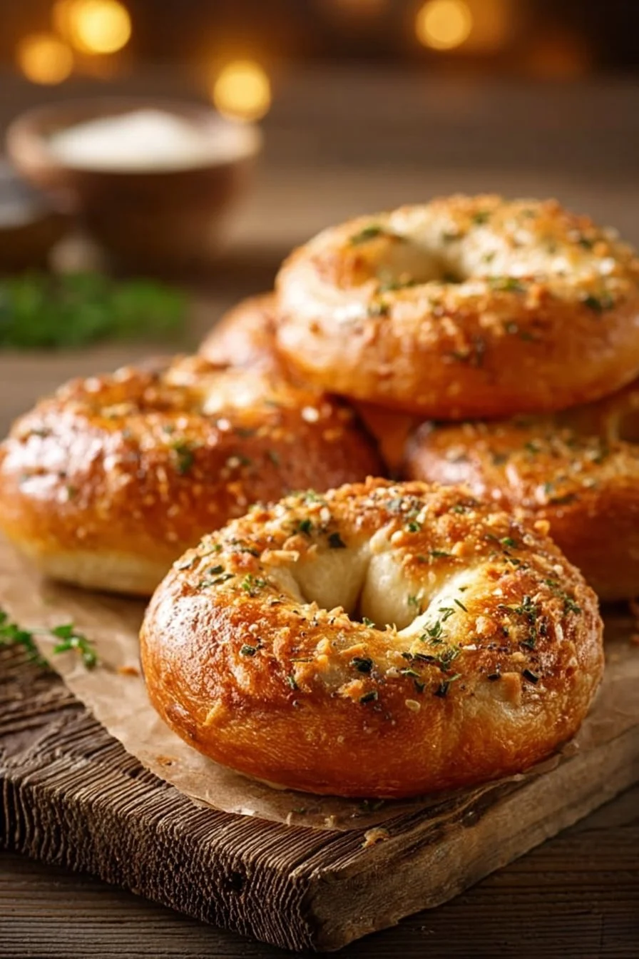 3 Ingredient Cottage Cheese Bagels