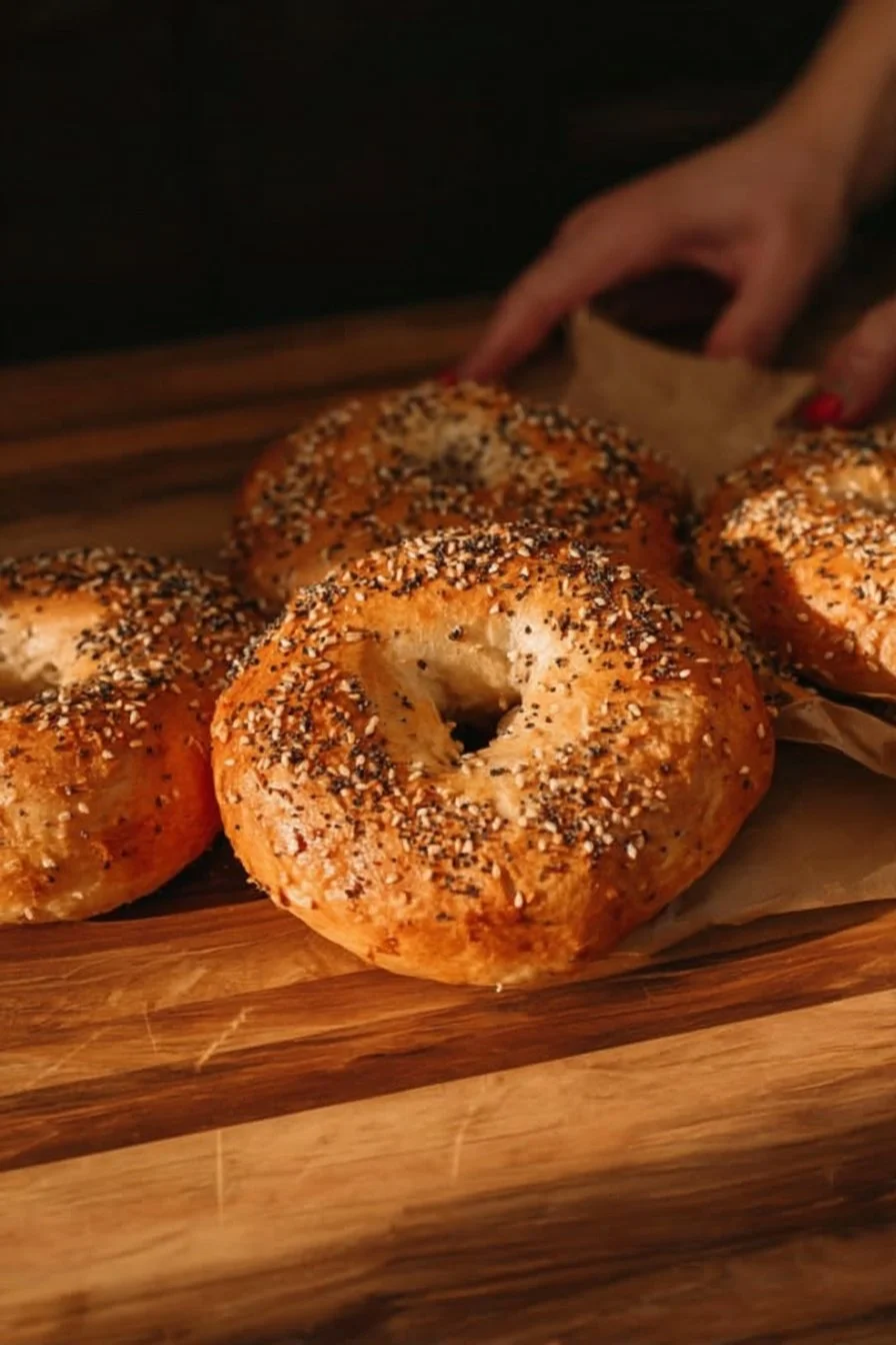 4-Ingredient Protein Bagels