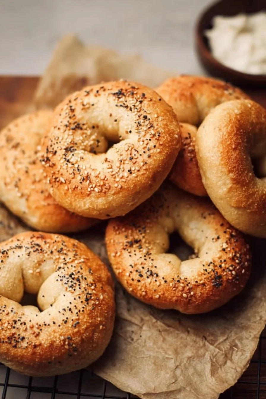 Almond Flour Greek Yogurt Bagels