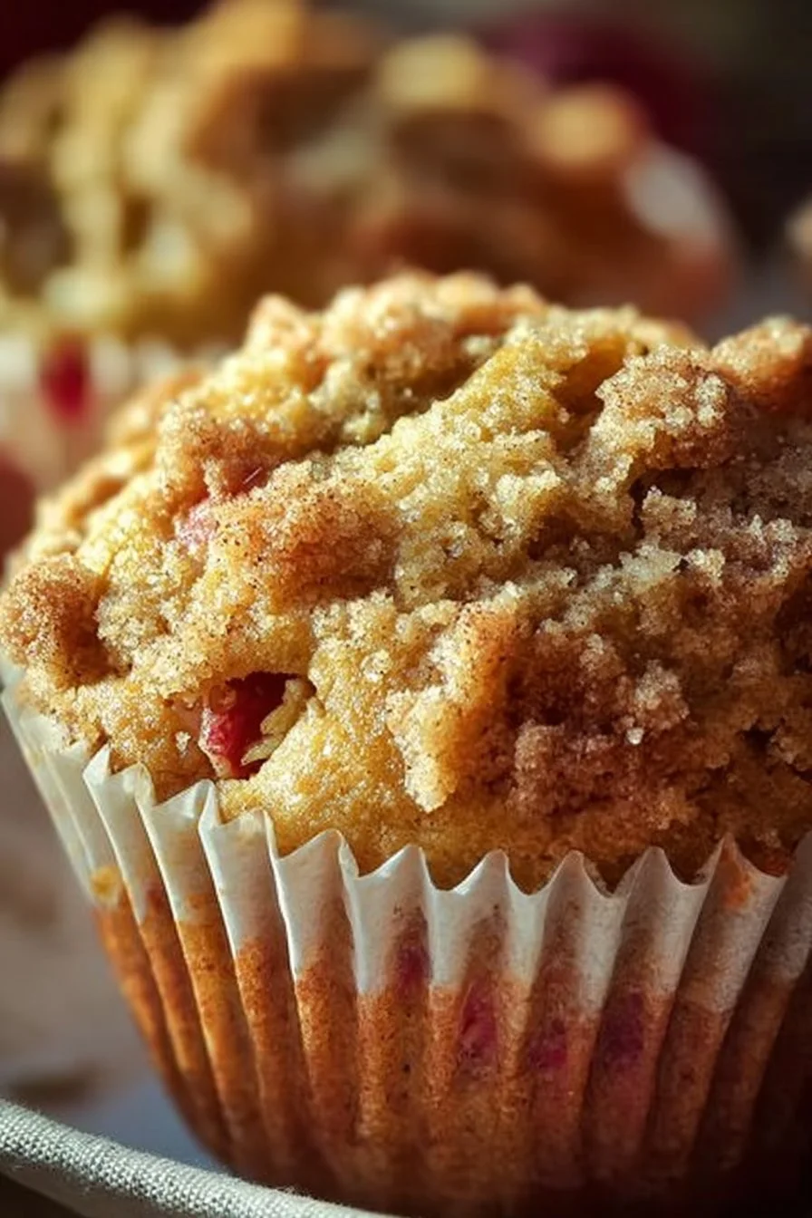Aunt Norma’s Rhubarb Muffins