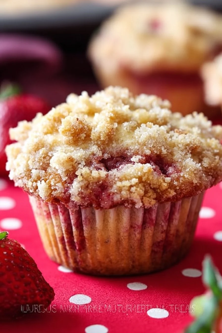 Bakery Style Strawberry Muffins