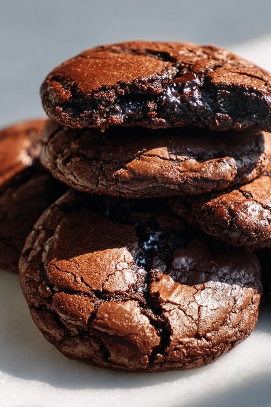 Chewy Fudgy Brownie Cookies
