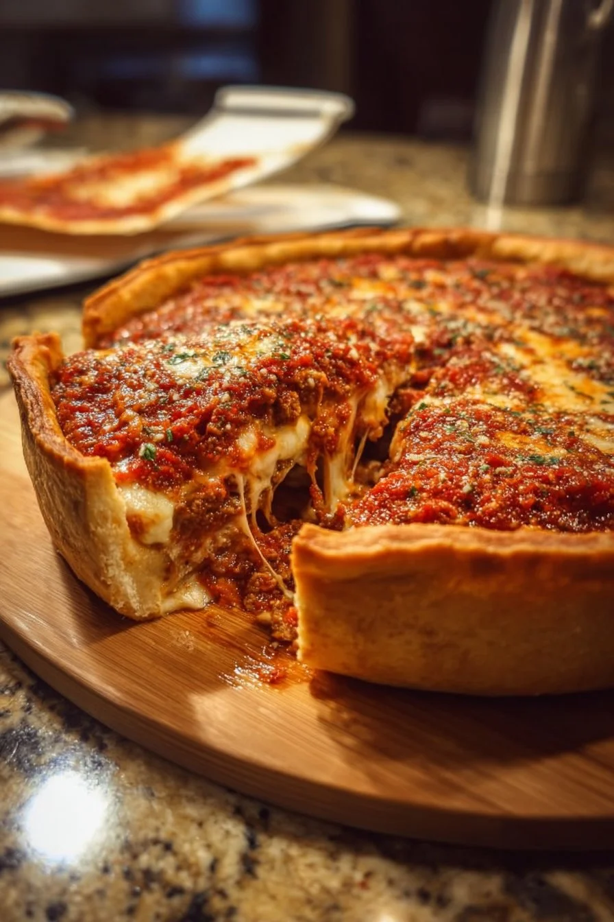 Chicago-Style Deep Dish Pizza