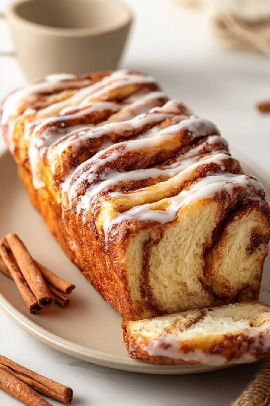 Cinnamon Roll Cottage Cheese Loaf
