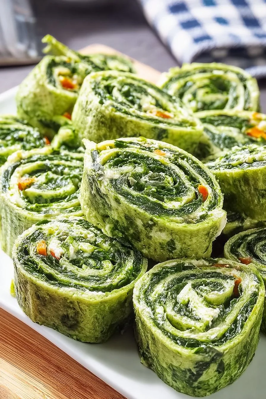Classic Spinach Dip Pinwheels