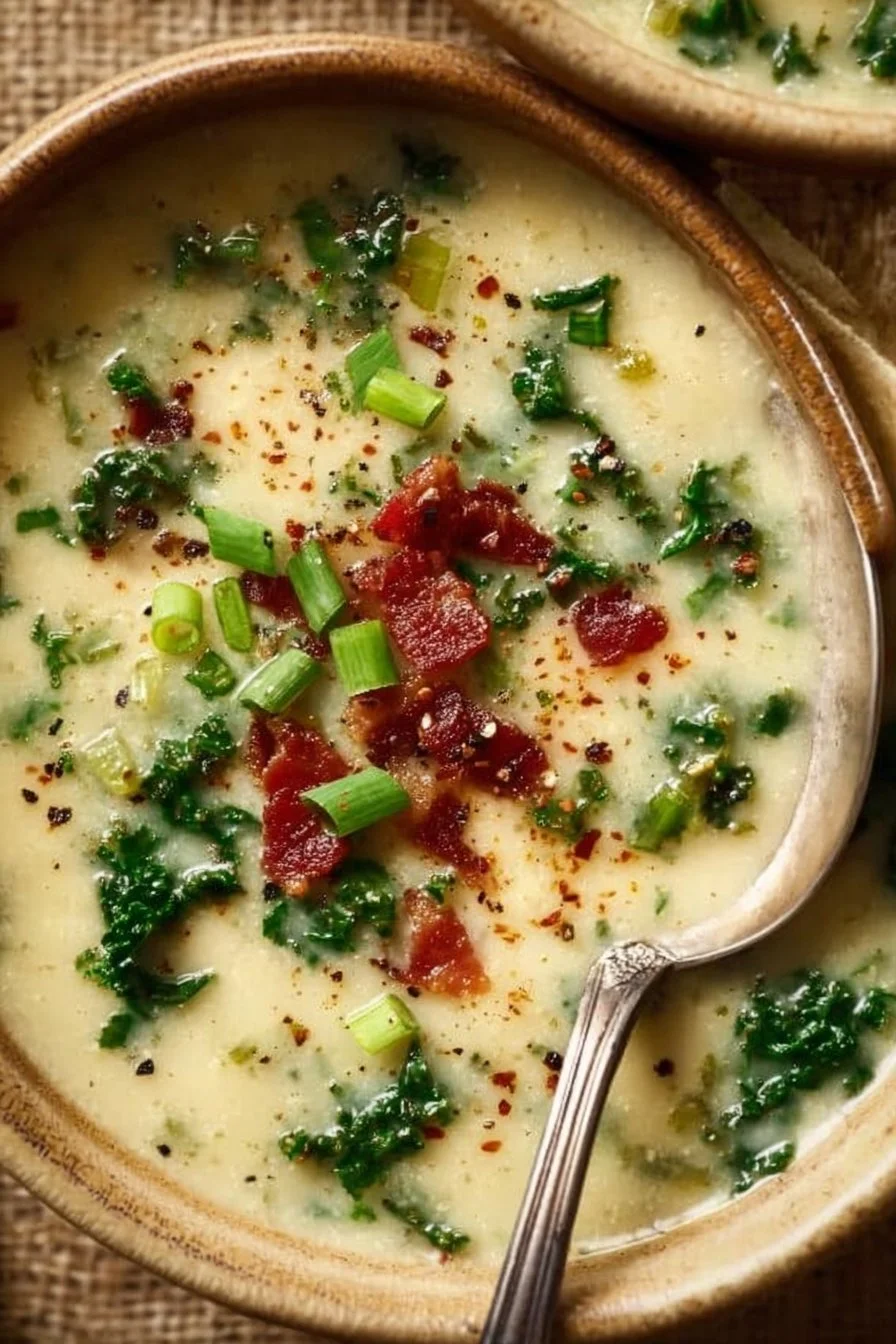 Colcannon Soup with Potatoes and Kale Recipe