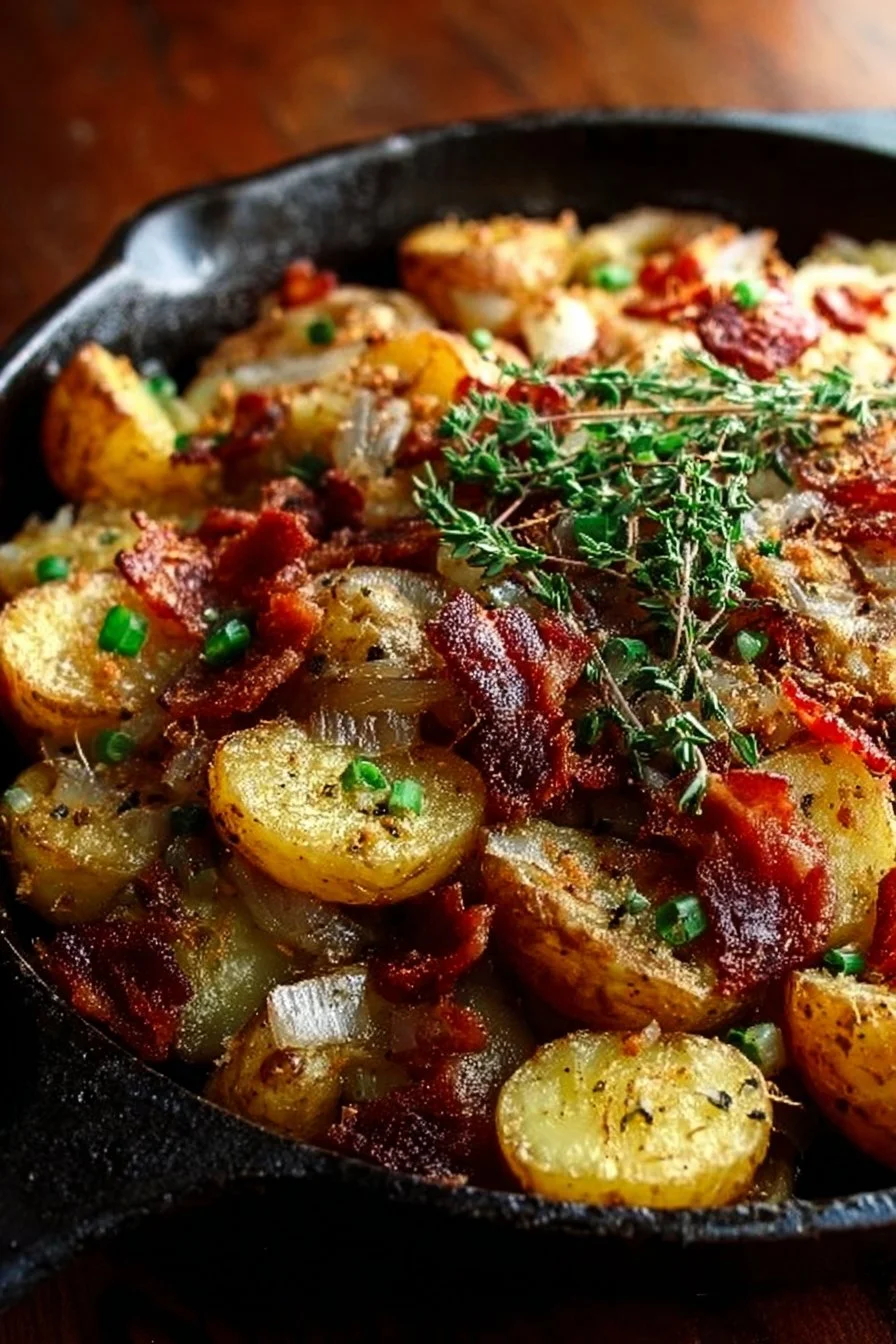 Crispy Irish Bacon Potato Skillet Recipe
