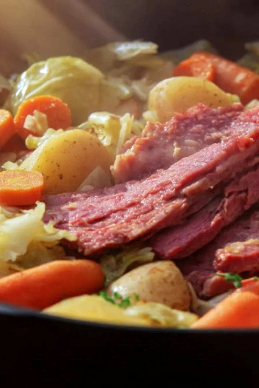 Crock Pot Corned Beef and Cabbage