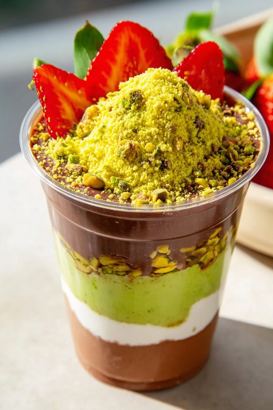 Dubai Chocolate Strawberry Cup