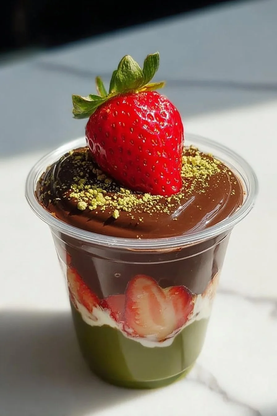 Dubai Chocolate Strawberry Cup