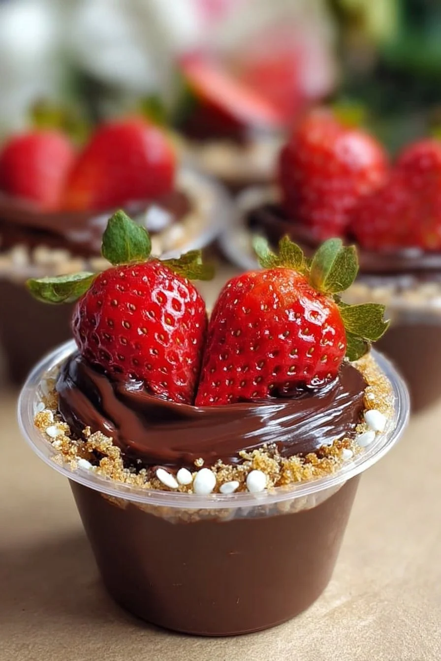 Dubai Chocolate Strawberry Cups