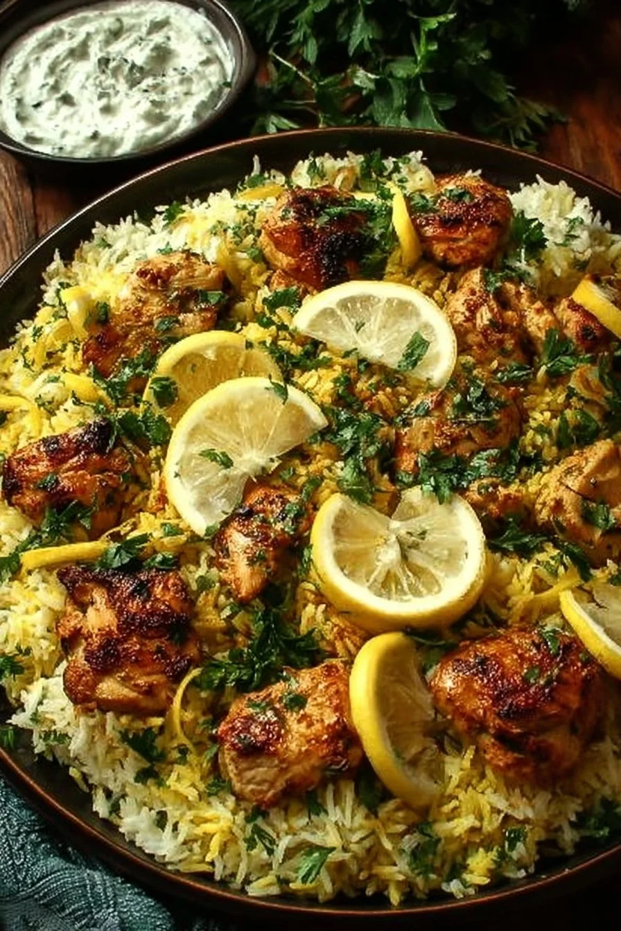 Dump And Bake Chicken Tzatziki Rice for Effortless Flavor