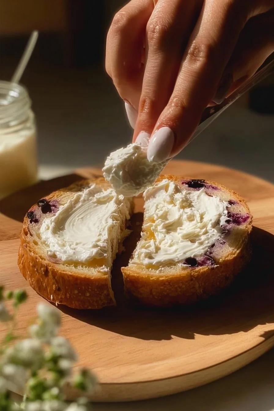 Easy Air Fryer Blueberry Bagels