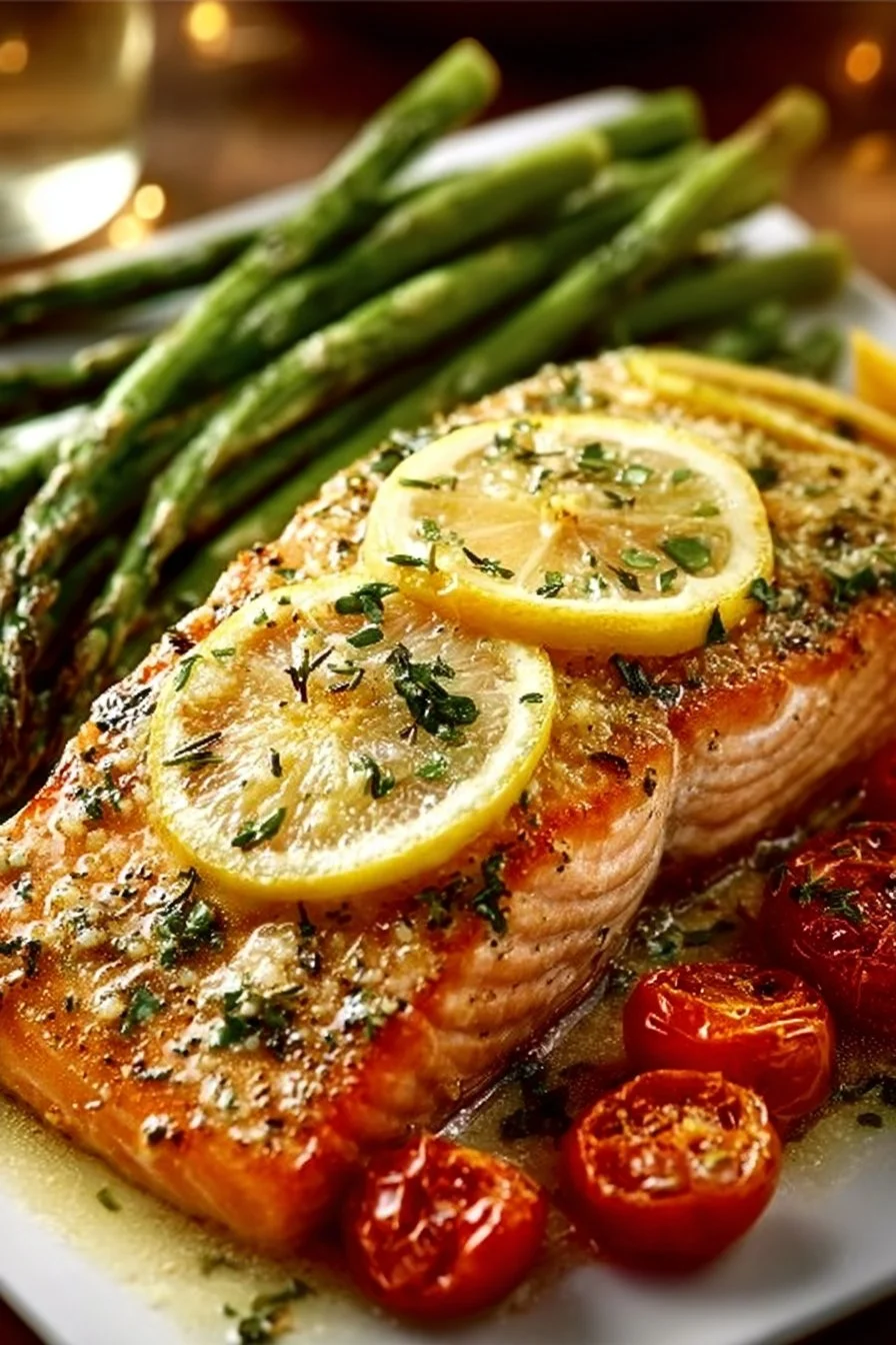Easy Baked Lemon Garlic Salmon