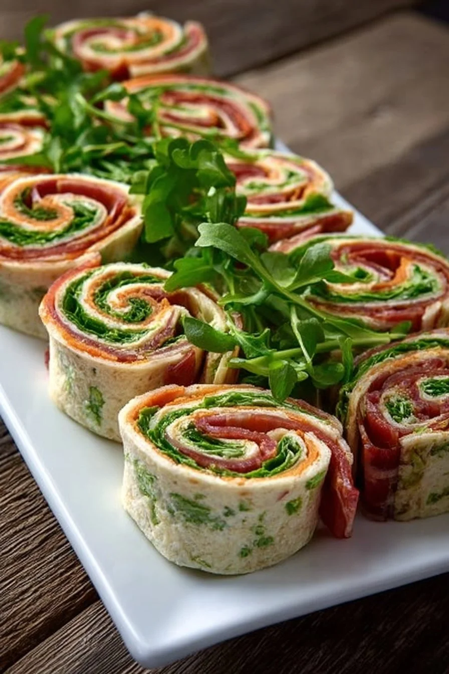 Easy Cheesy Bacon, Lettuce & Tomato Spirals