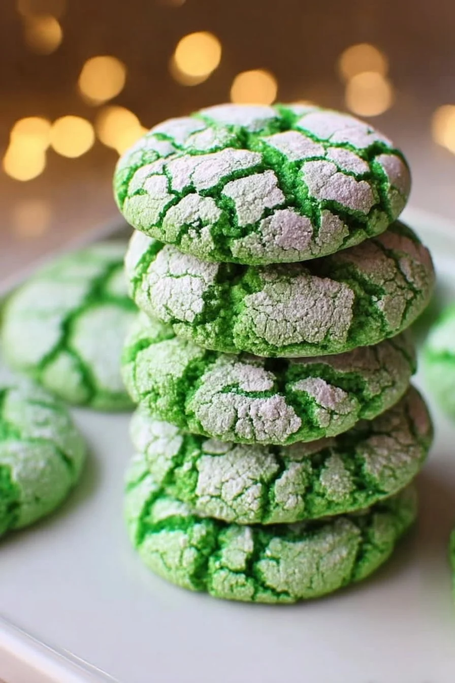 Easy St. Patrick’s Day Cookies (Cake Mix Crinkle Recipe)