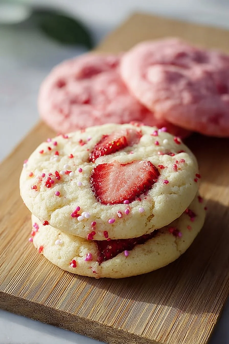 Easy Strawberry Shortcake Cookies