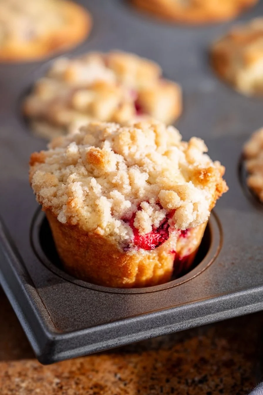 Easy Strawberry Streusel Muffins