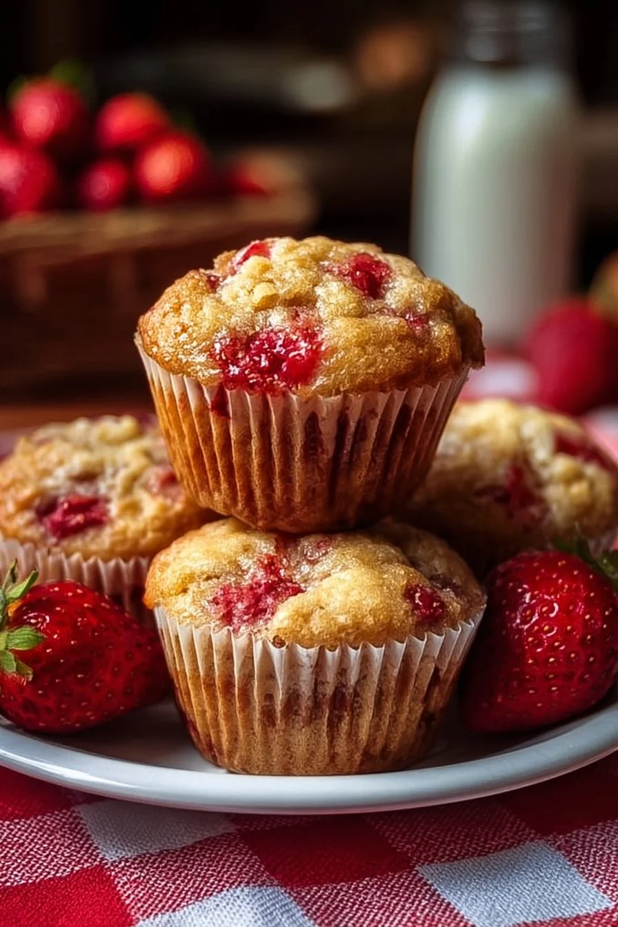 Fresh Strawberry Muffins