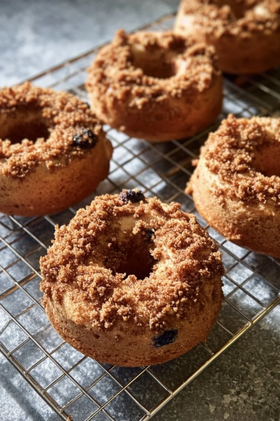 Greek Yogurt Blueberry Crunch Bagels