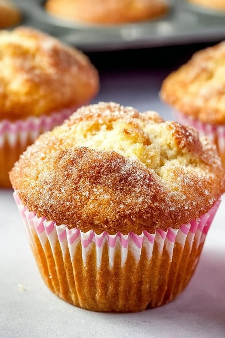 Greek Yogurt Rhubarb Muffins