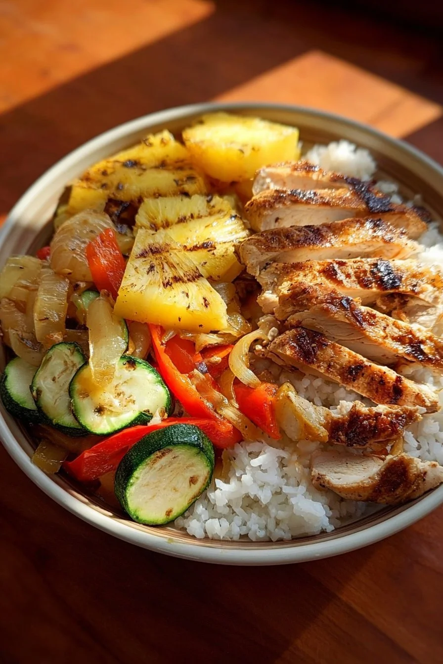 Grilled Hawaiian Chicken Teriyaki Bowls