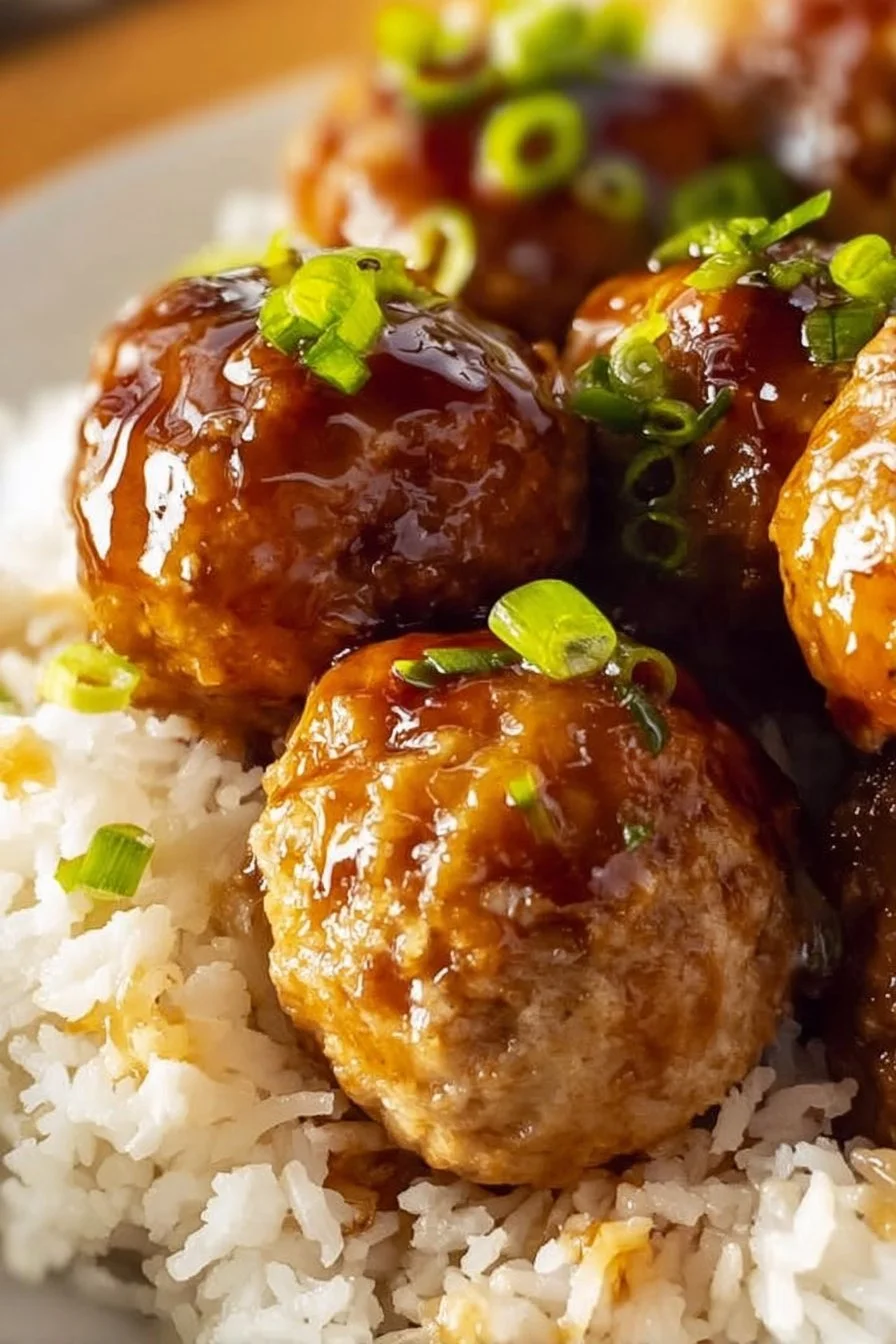 Ground Chicken Teriyaki Meatballs