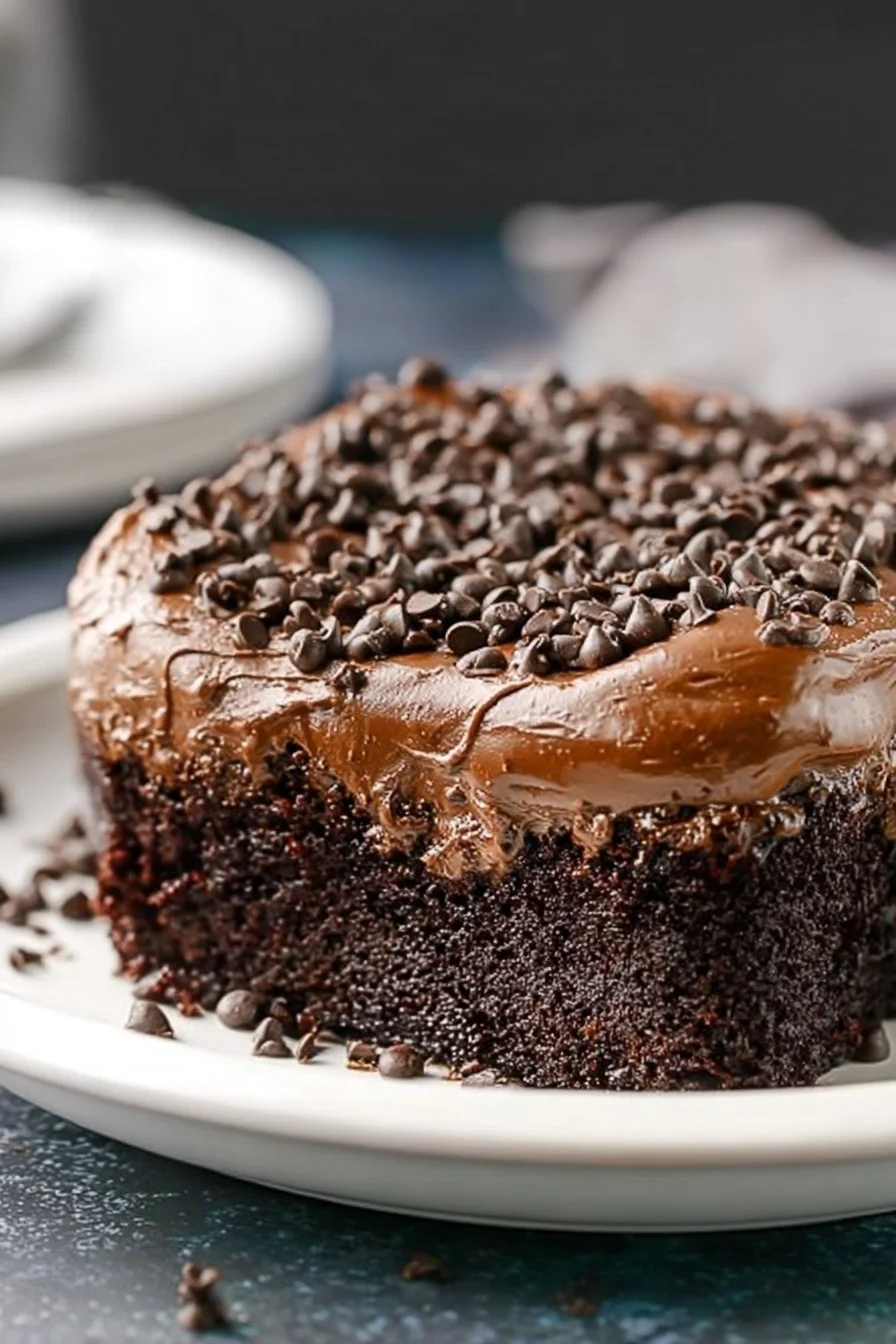 Guinness Chocolate Poke Cake