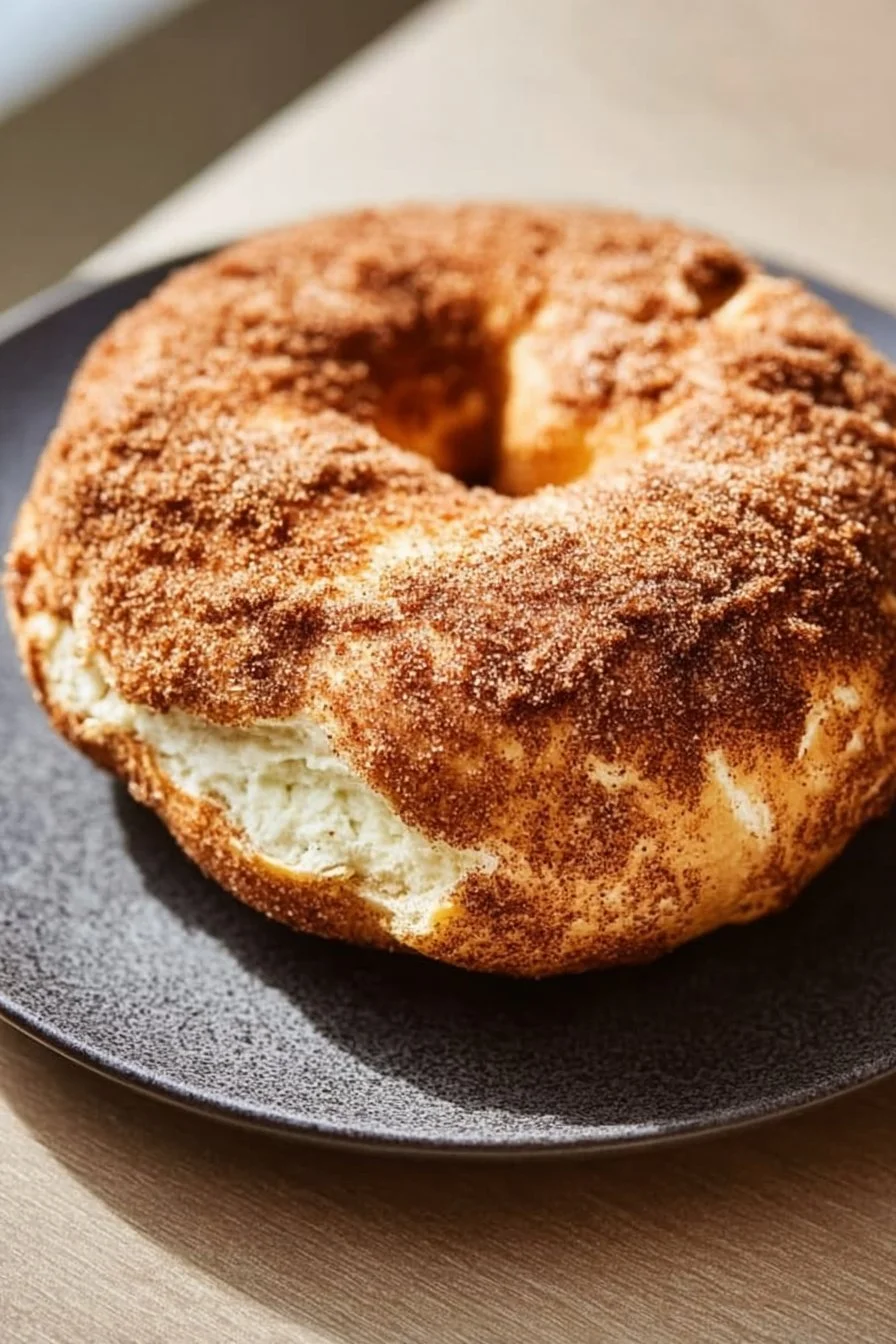 High Protein Cinnamon Sugar Bagels