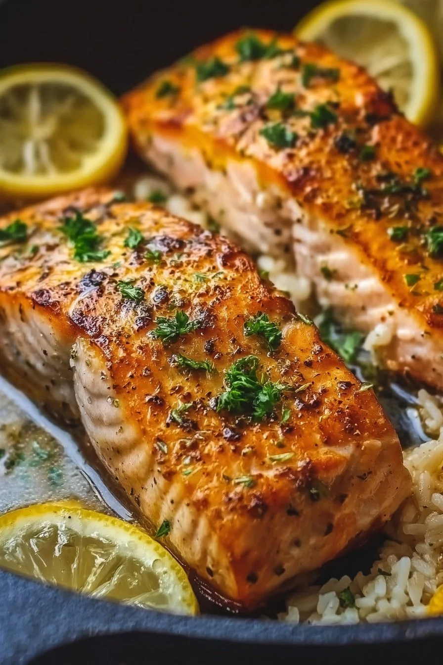 One-Pan Lemon Garlic Butter Salmon