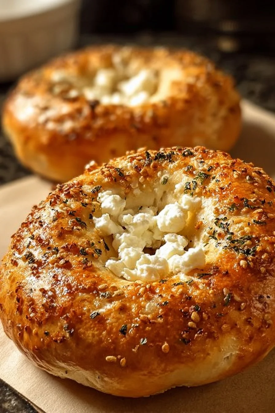 Protein Bagels with Cottage Cheese