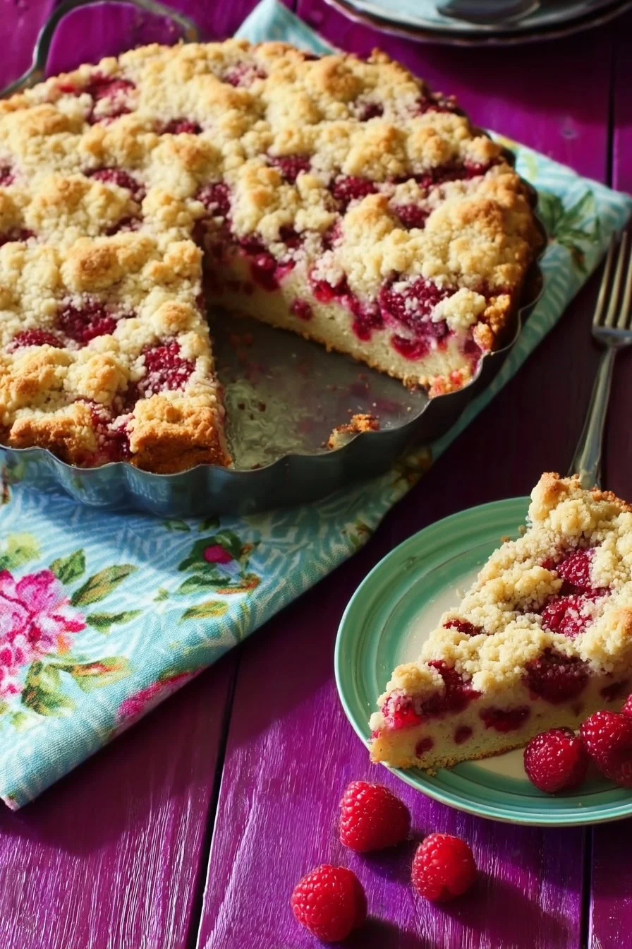 Raspberry Sour Cream Coffee Cake