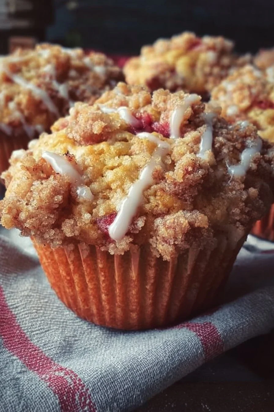 Rhubarb Streusel Muffins